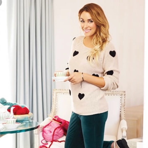 Lauren Conrad Sweaters - HOST PICK Lauren Conrad Heart Sweater Sz Small